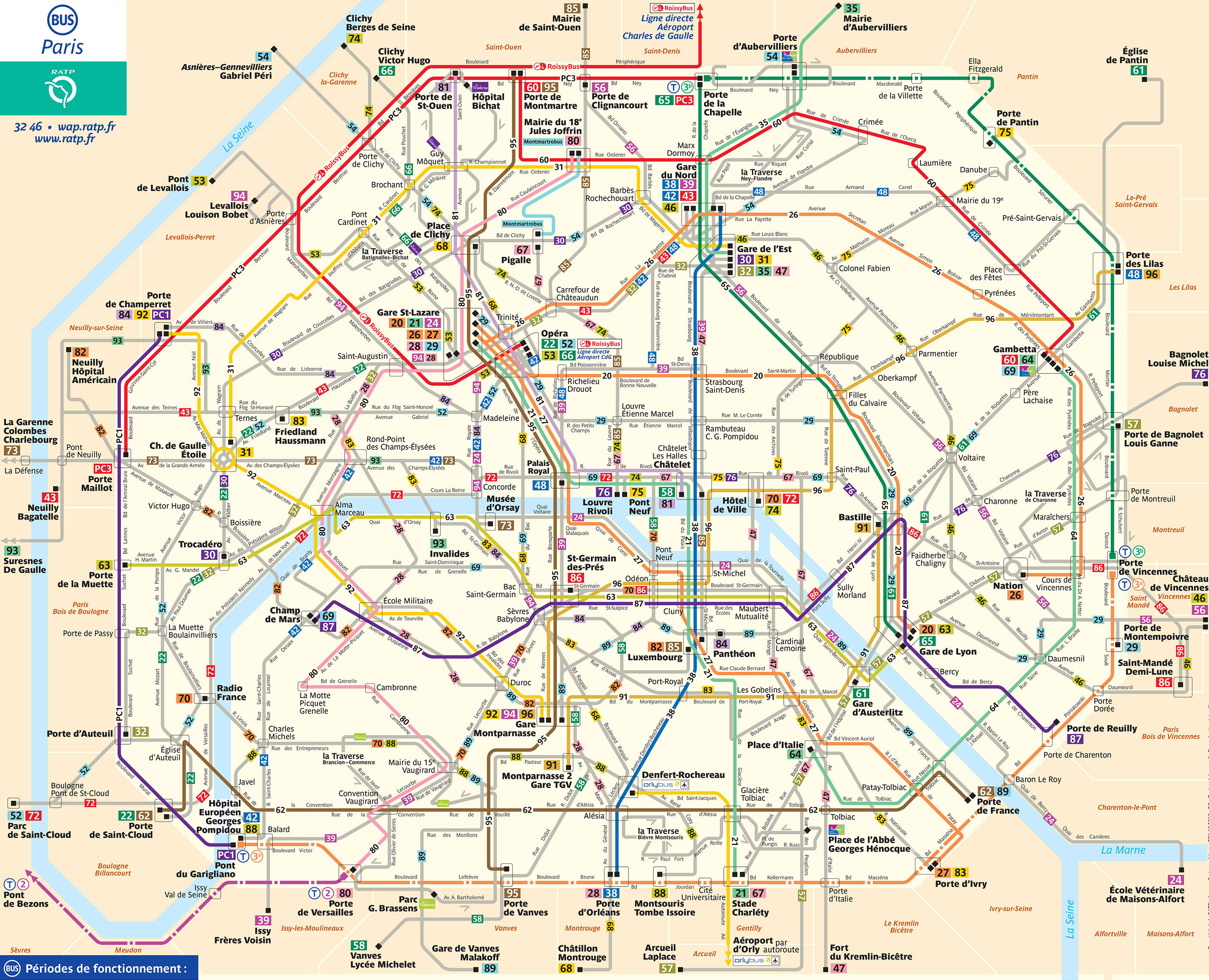 Plan métro de Paris