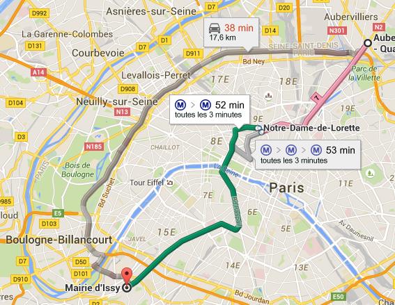 Carte ligne 12 métro de Paris