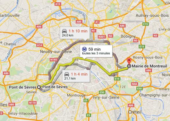 Carte ligne 9 métro de Paris