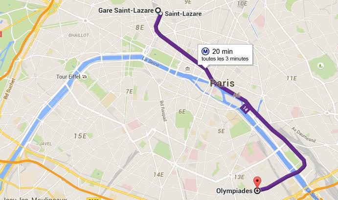 Ligne 14 Métro Paris : plan, horaires et stations